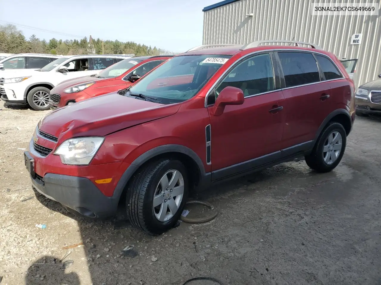 2012 Chevrolet Captiva Sport VIN: 3GNAL2EK7CS649669 Lot: 54785475