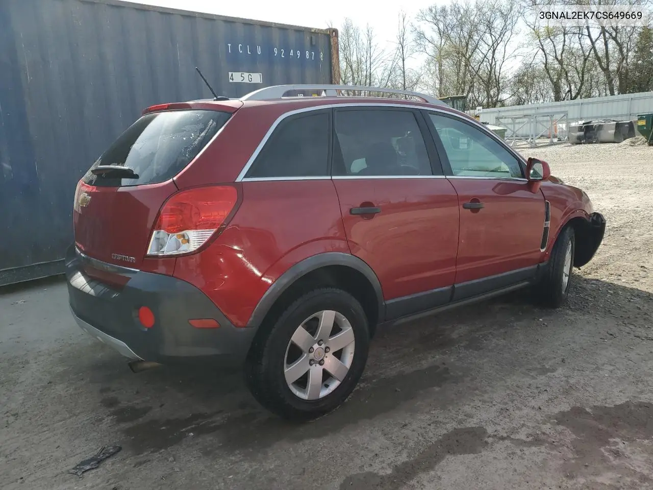 2012 Chevrolet Captiva Sport VIN: 3GNAL2EK7CS649669 Lot: 54785475