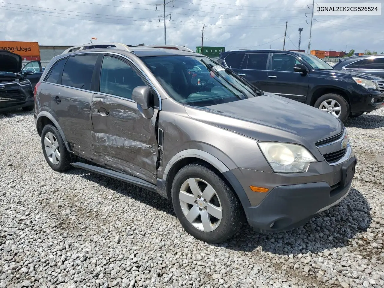 2012 Chevrolet Captiva Sport VIN: 3GNAL2EK2CS526524 Lot: 55316525