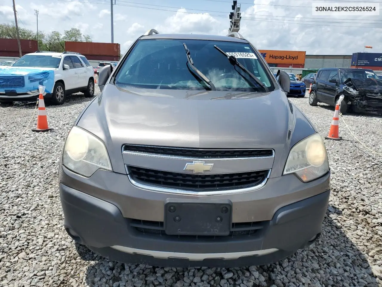 2012 Chevrolet Captiva Sport VIN: 3GNAL2EK2CS526524 Lot: 55316525