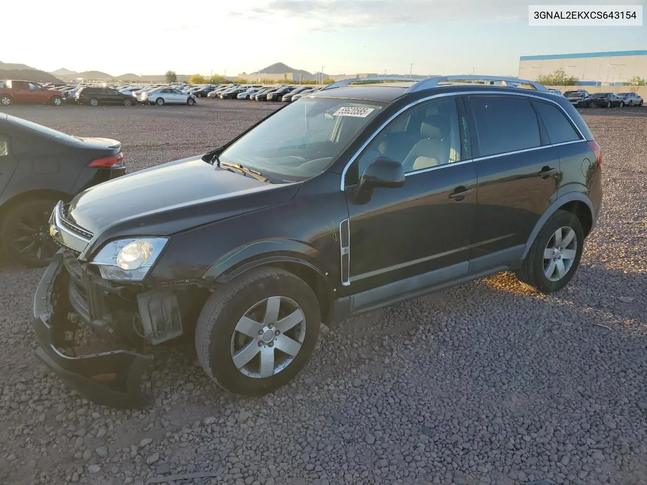 2012 Chevrolet Captiva Sport VIN: 3GNAL2EKXCS643154 Lot: 55620585