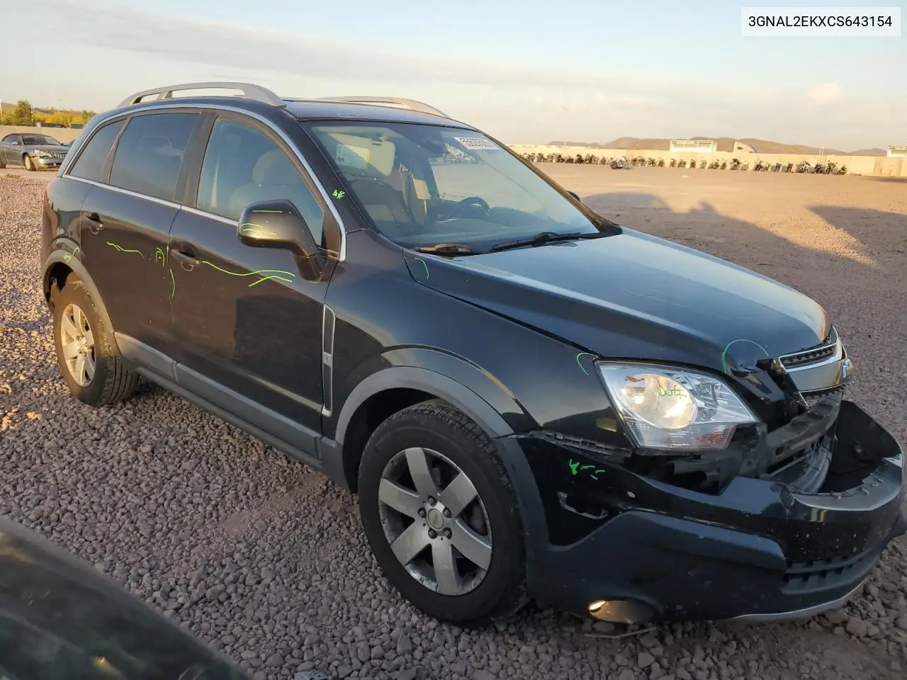 2012 Chevrolet Captiva Sport VIN: 3GNAL2EKXCS643154 Lot: 55620585