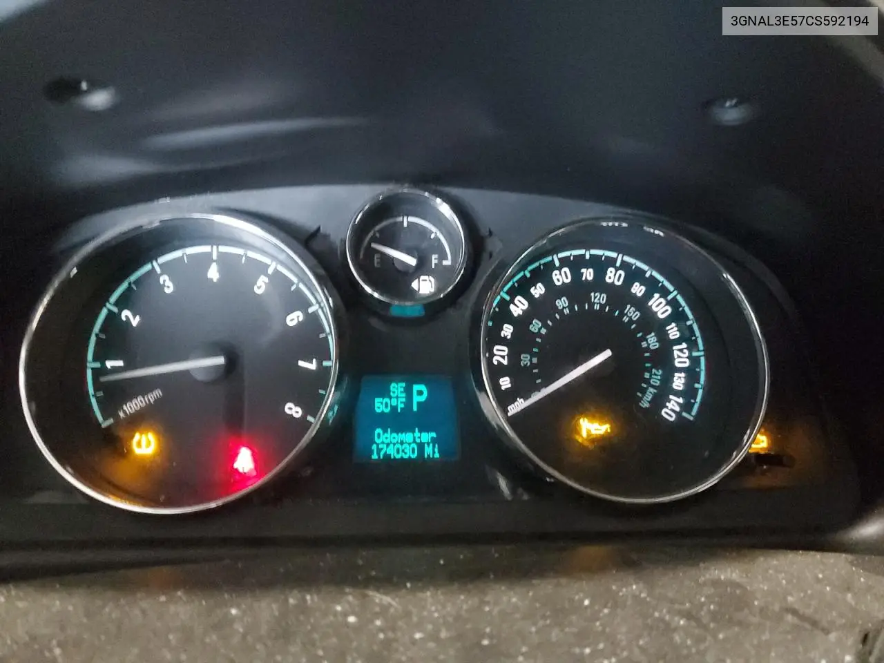 2012 Chevrolet Captiva Sport VIN: 3GNAL3E57CS592194 Lot: 57796395