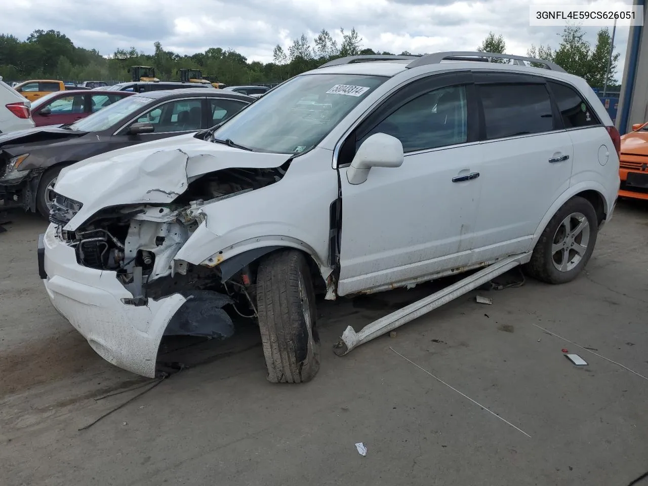 2012 Chevrolet Captiva Sport VIN: 3GNFL4E59CS626051 Lot: 58043814