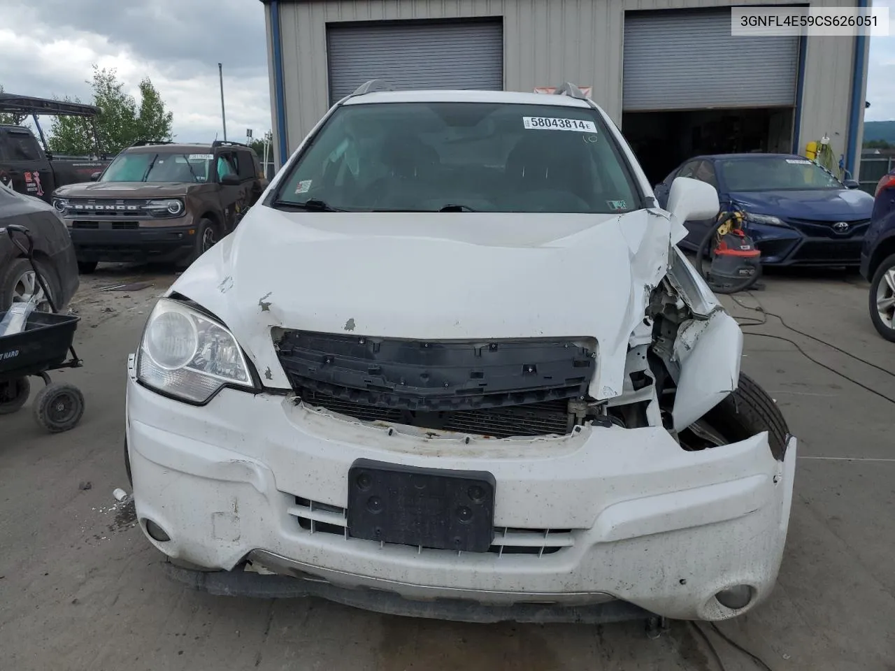 2012 Chevrolet Captiva Sport VIN: 3GNFL4E59CS626051 Lot: 58043814