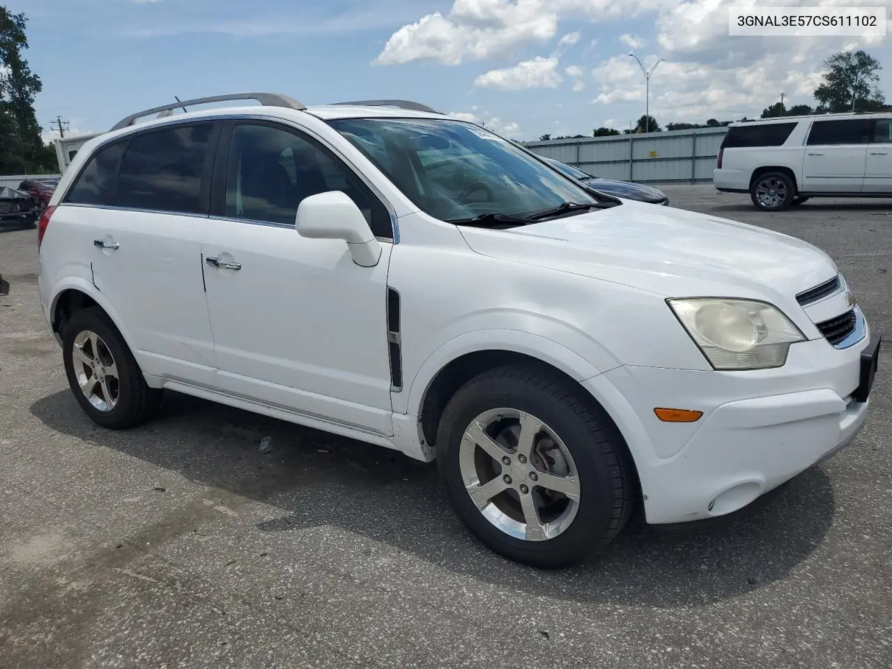 2012 Chevrolet Captiva Sport VIN: 3GNAL3E57CS611102 Lot: 59480735