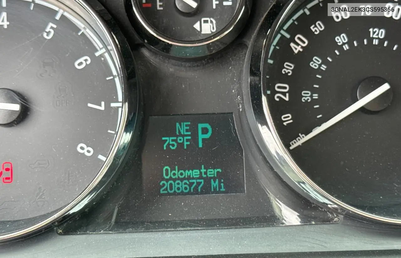 2012 Chevrolet Captiva Sport VIN: 3GNAL2EK3CS595366 Lot: 61148635