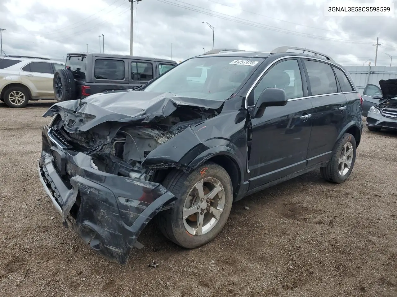 2012 Chevrolet Captiva Sport VIN: 3GNAL3E58CS598599 Lot: 61257475