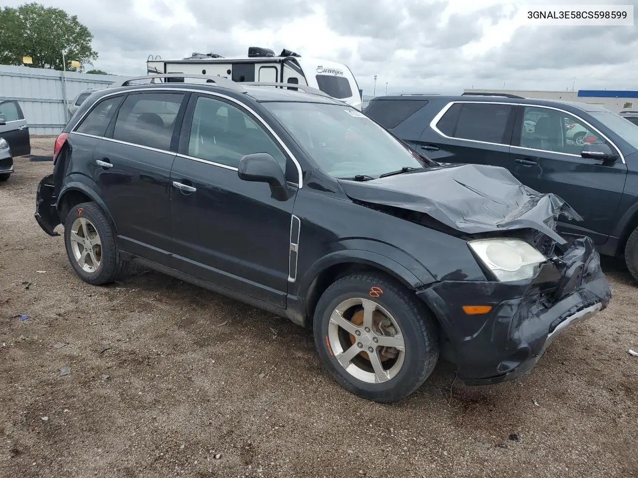 2012 Chevrolet Captiva Sport VIN: 3GNAL3E58CS598599 Lot: 61257475
