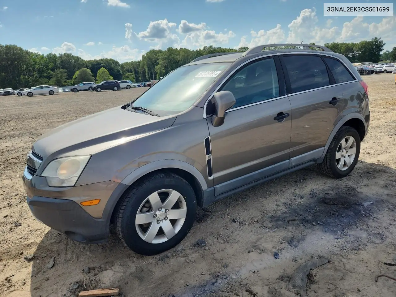 2012 Chevrolet Captiva Sport VIN: 3GNAL2EK3CS561699 Lot: 61876795