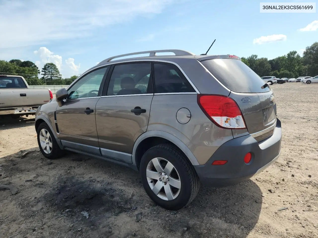 2012 Chevrolet Captiva Sport VIN: 3GNAL2EK3CS561699 Lot: 61876795