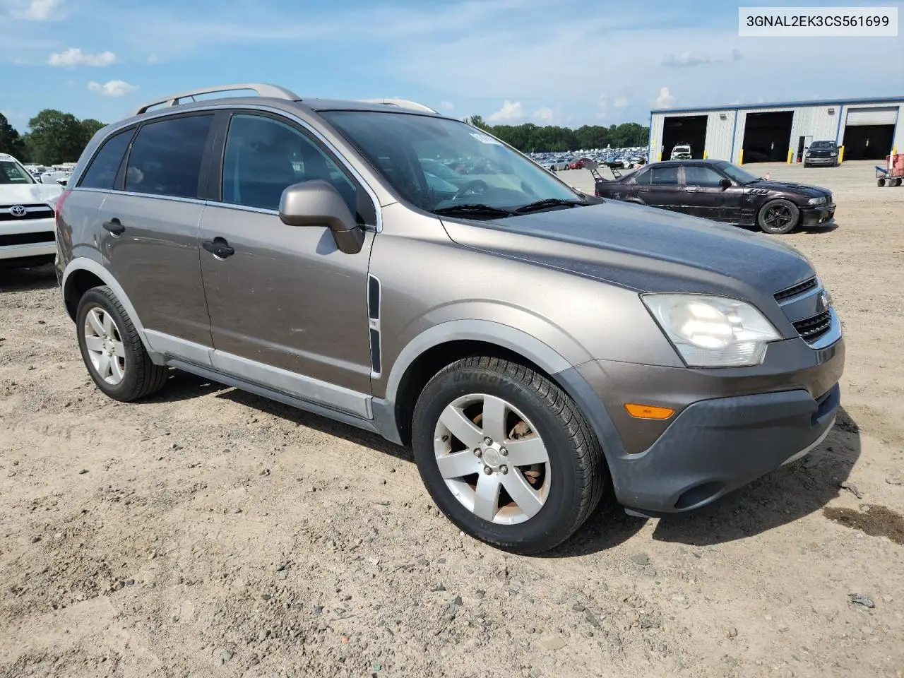2012 Chevrolet Captiva Sport VIN: 3GNAL2EK3CS561699 Lot: 61876795