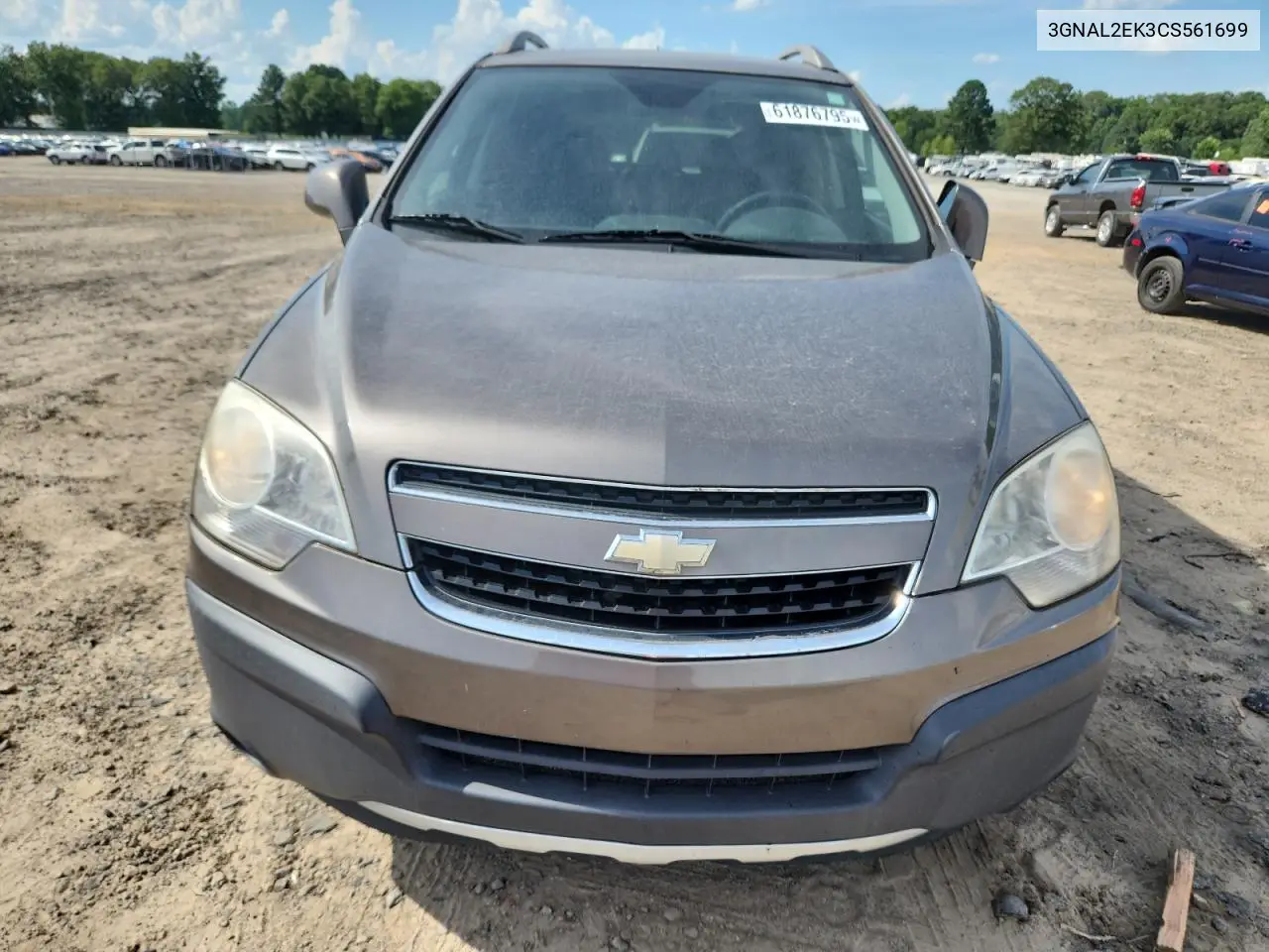 2012 Chevrolet Captiva Sport VIN: 3GNAL2EK3CS561699 Lot: 61876795