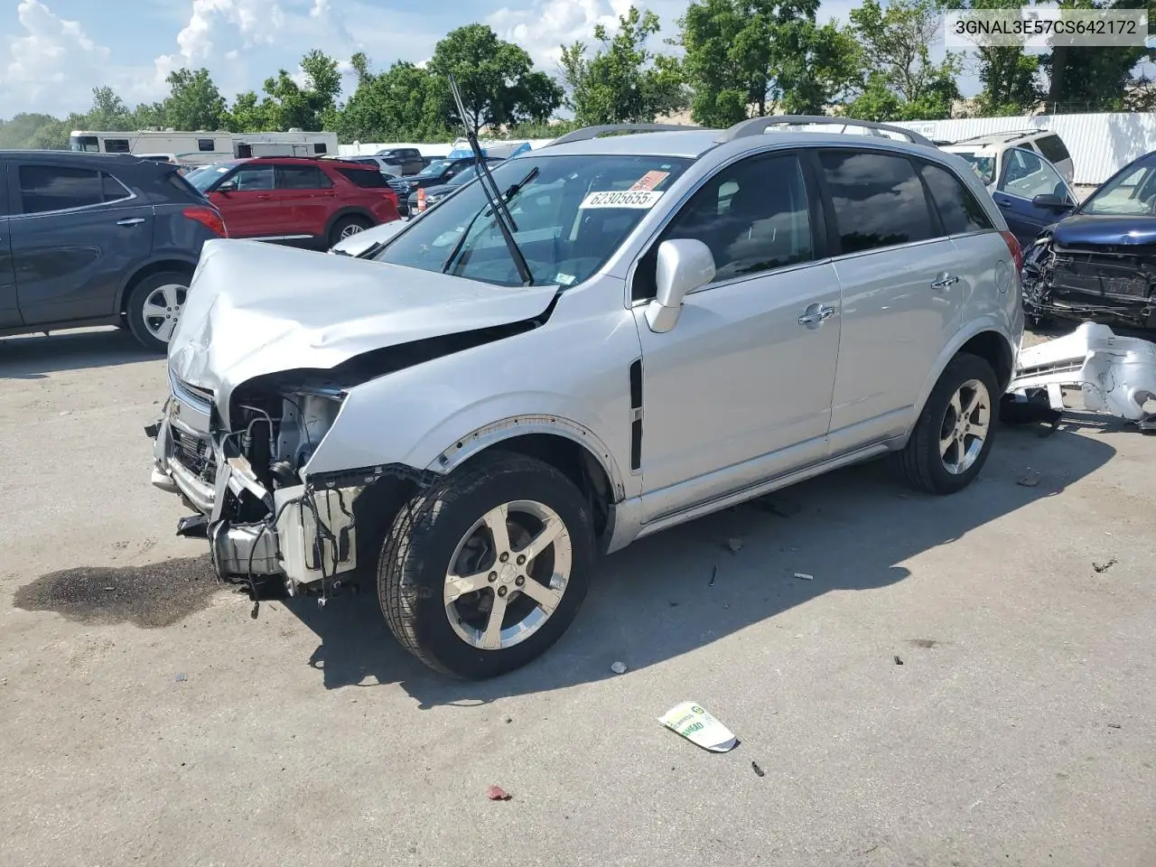 2012 Chevrolet Captiva Sport VIN: 3GNAL3E57CS642172 Lot: 62305655