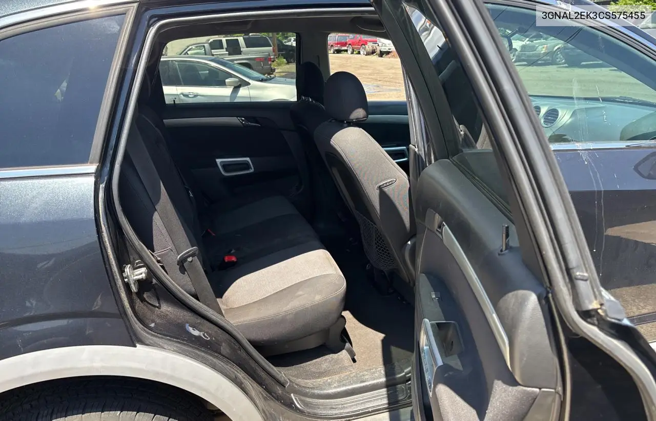 2012 Chevrolet Captiva Sport VIN: 3GNAL2EK3CS575455 Lot: 62692515