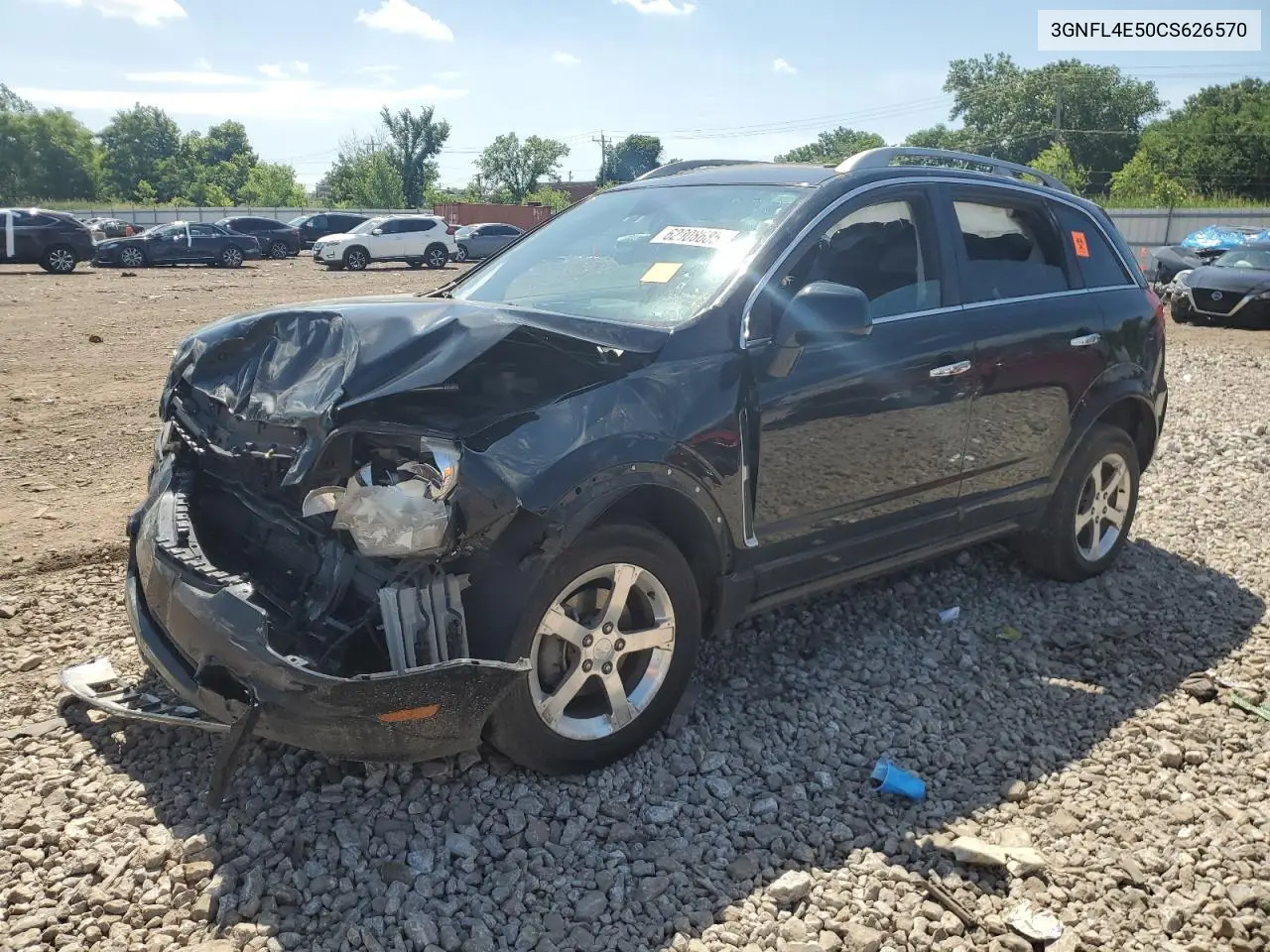 2012 Chevrolet Captiva Sport VIN: 3GNFL4E50CS626570 Lot: 62908685