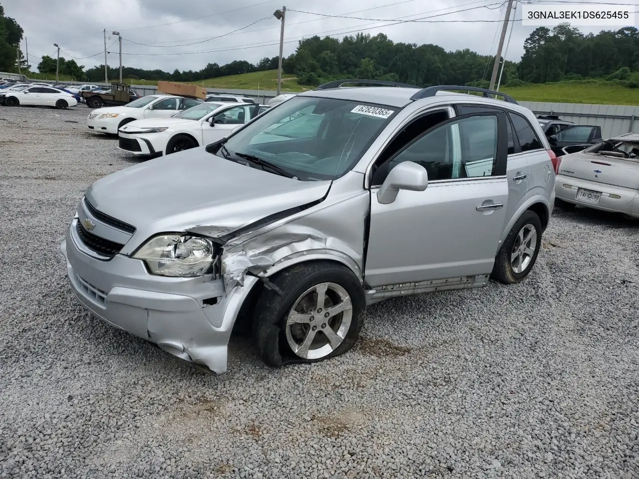 2013 Chevrolet Captiva Lt VIN: 3GNAL3EK1DS625455 Lot: 62820365