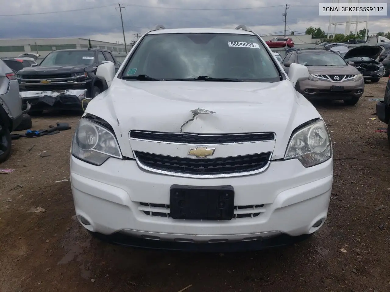 2014 Chevrolet Captiva Lt VIN: 3GNAL3EK2ES599112 Lot: 58049005