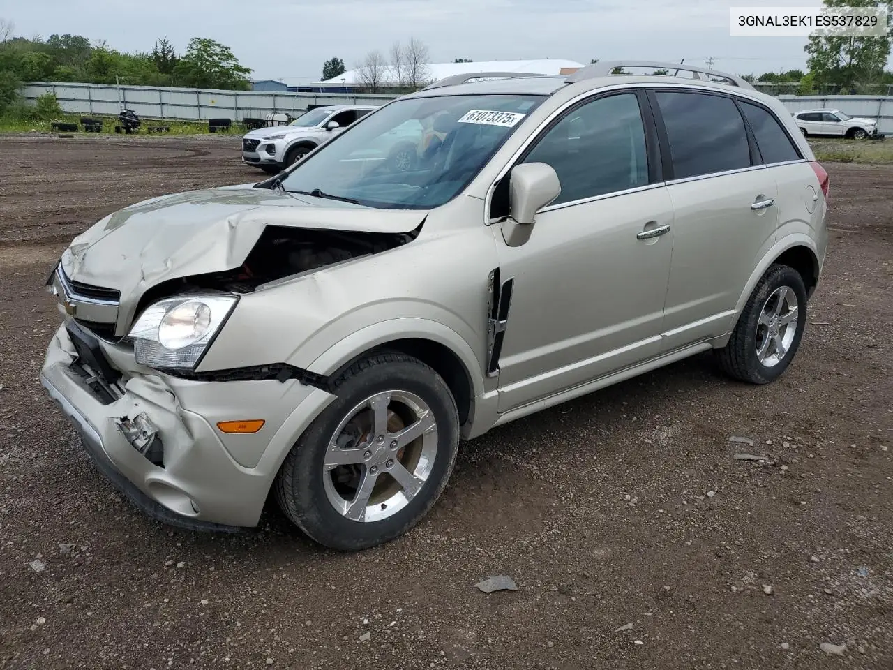2014 Chevrolet Captiva Lt VIN: 3GNAL3EK1ES537829 Lot: 61073375