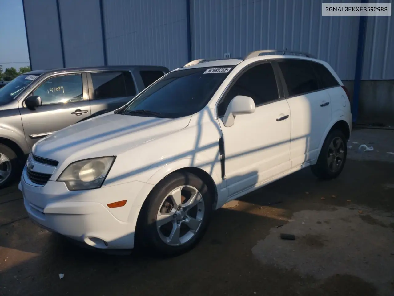 2014 Chevrolet Captiva Lt VIN: 3GNAL3EKXES592988 Lot: 62099265