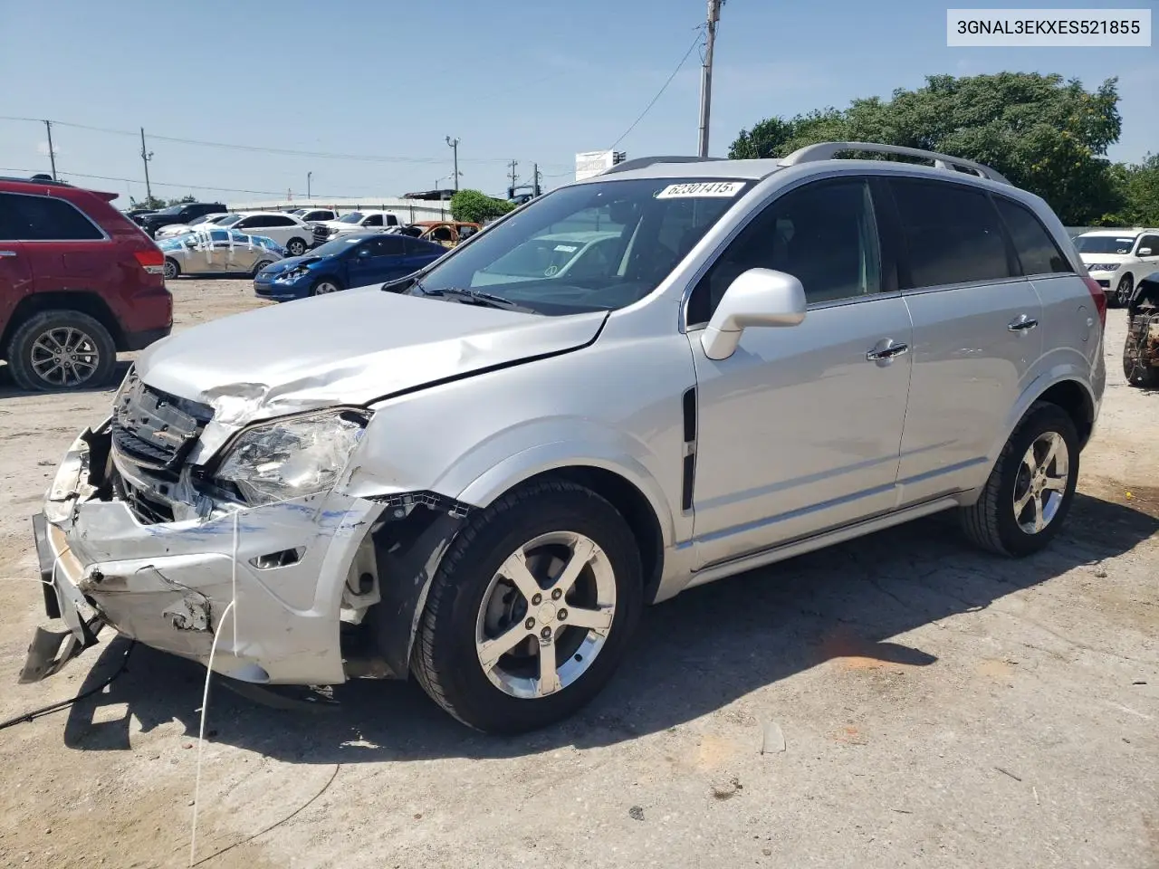 2014 Chevrolet Captiva Lt VIN: 3GNAL3EKXES521855 Lot: 62301415