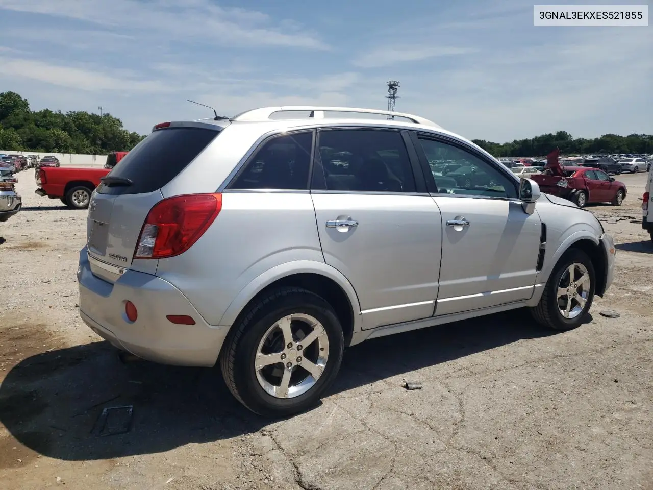 2014 Chevrolet Captiva Lt VIN: 3GNAL3EKXES521855 Lot: 62301415