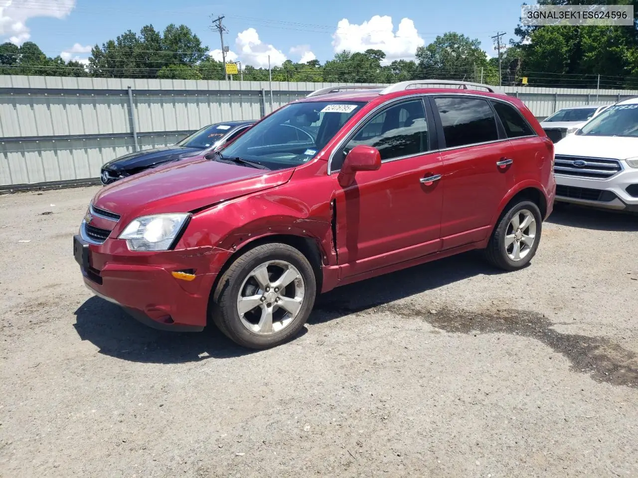 2014 Chevrolet Captiva Lt VIN: 3GNAL3EK1ES624596 Lot: 62476795