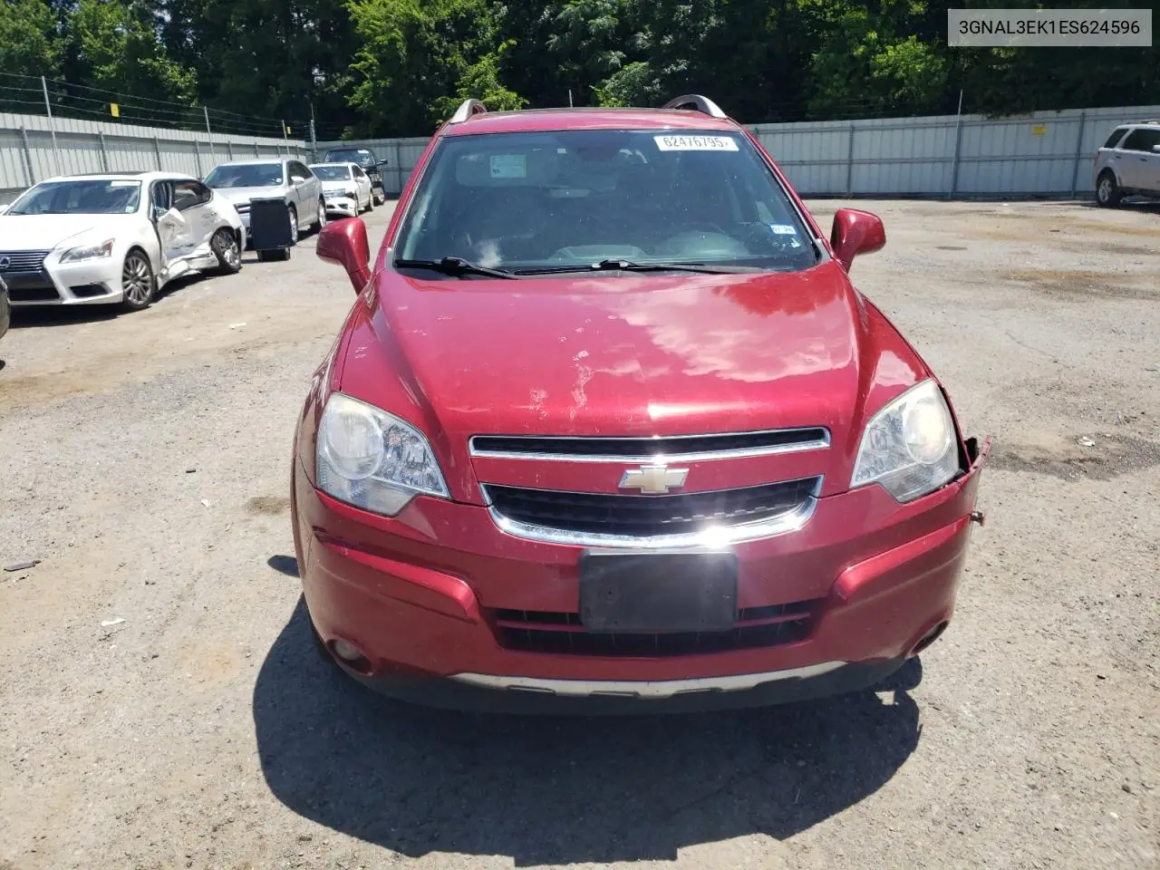 2014 Chevrolet Captiva Lt VIN: 3GNAL3EK1ES624596 Lot: 62476795