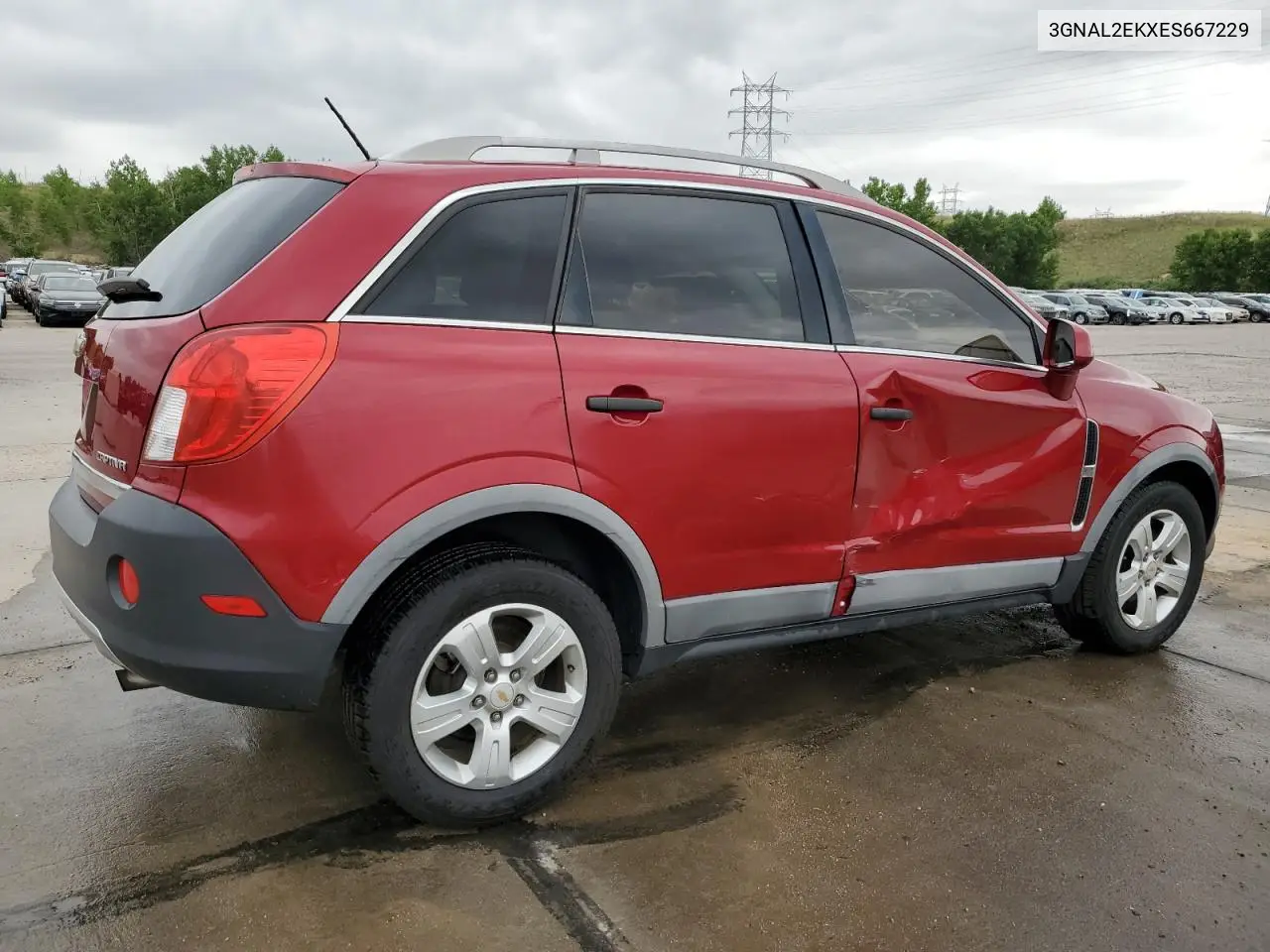 2014 Chevrolet Captiva Ls VIN: 3GNAL2EKXES667229 Lot: 62781105