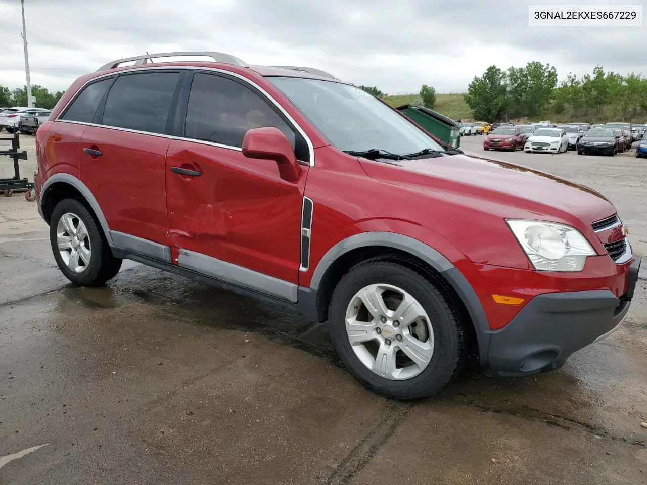 2014 Chevrolet Captiva Ls VIN: 3GNAL2EKXES667229 Lot: 62781105