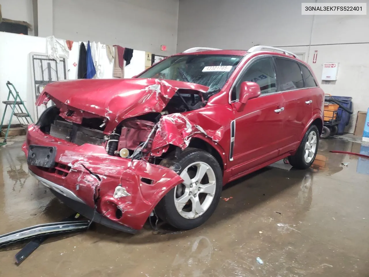 2015 Chevrolet Captiva Lt VIN: 3GNAL3EK7FS522401 Lot: 43321705