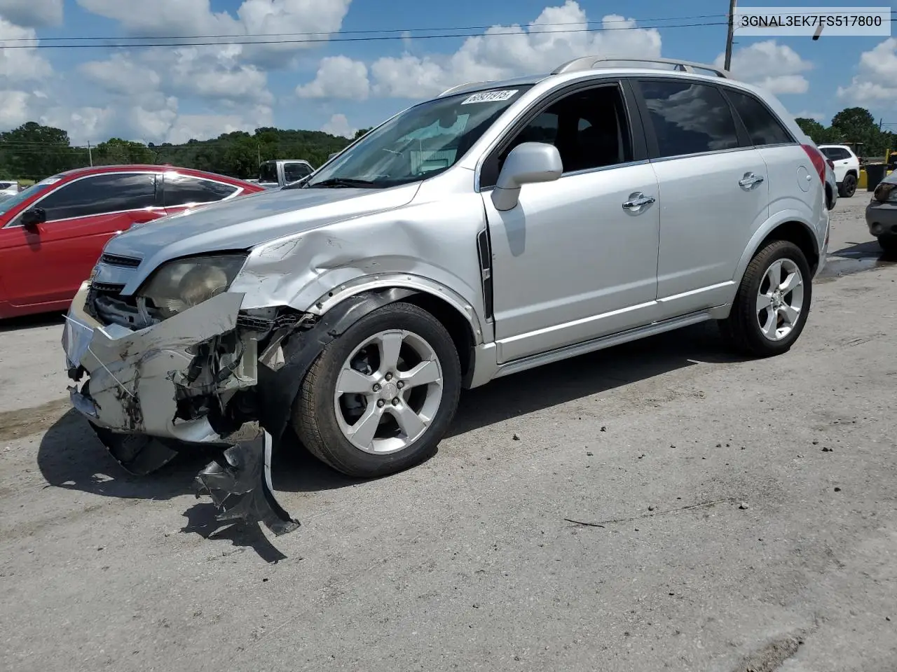 2015 Chevrolet Captiva Lt VIN: 3GNAL3EK7FS517800 Lot: 60931915