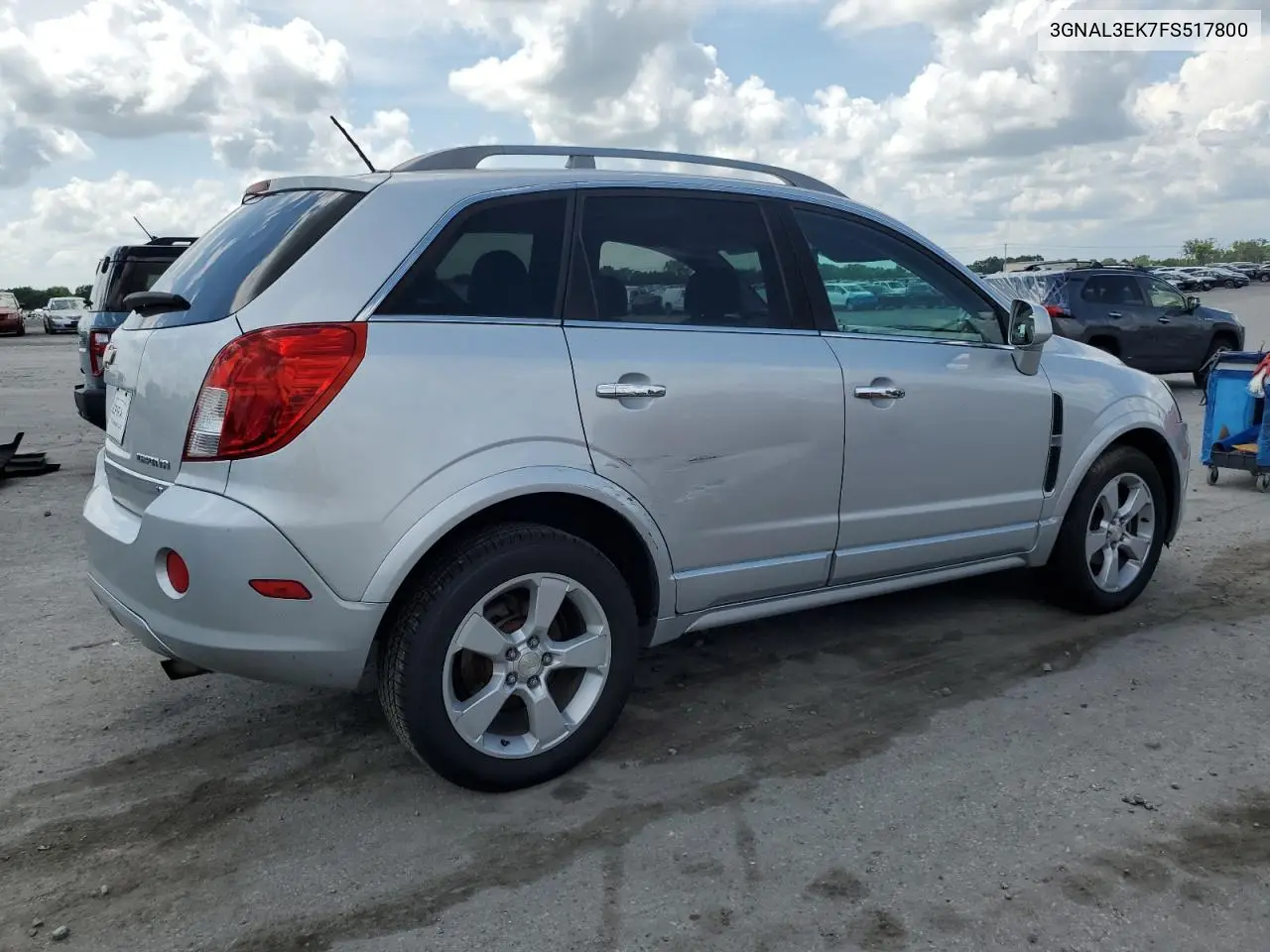 2015 Chevrolet Captiva Lt VIN: 3GNAL3EK7FS517800 Lot: 60931915