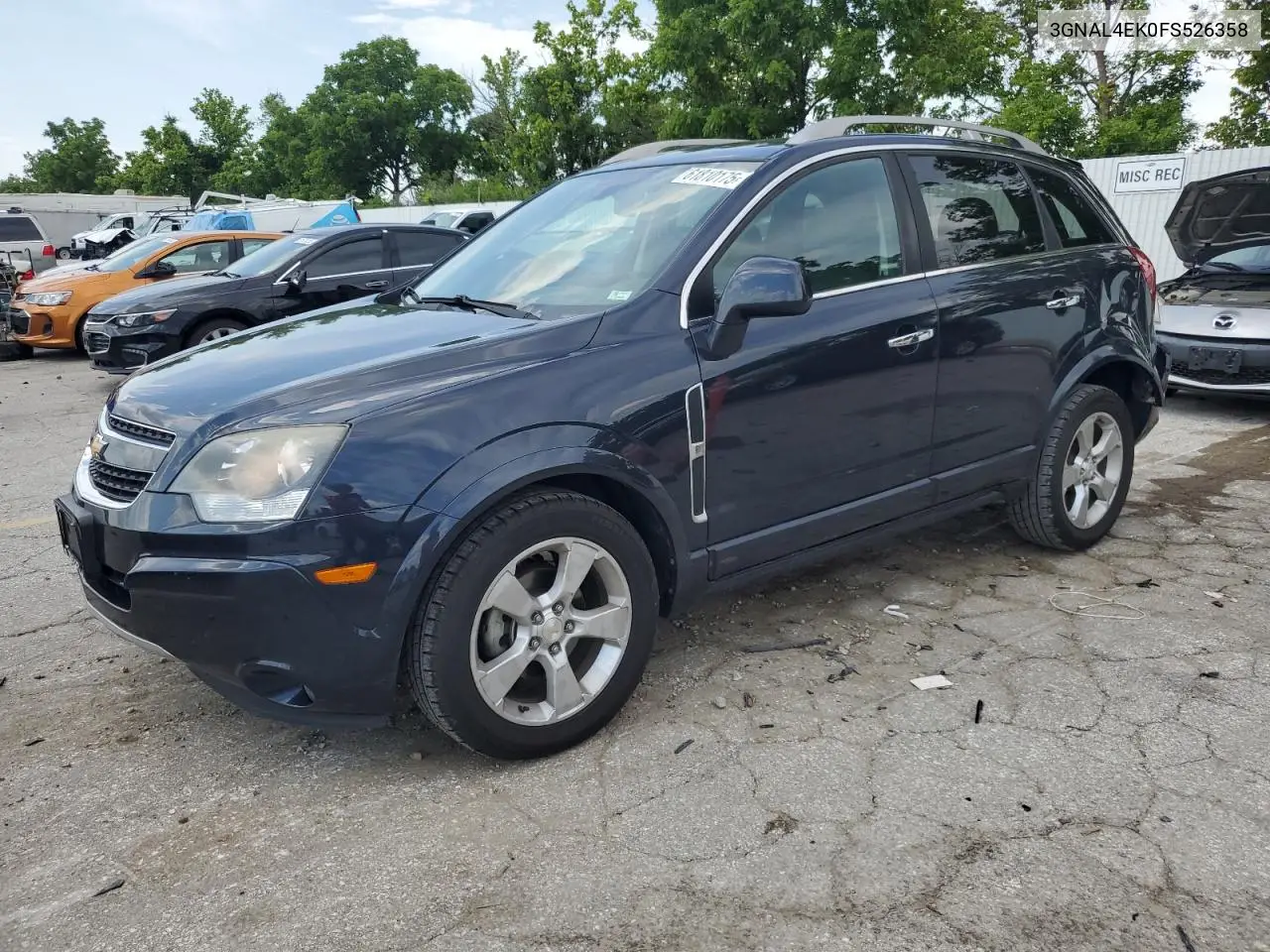2015 Chevrolet Captiva Ltz VIN: 3GNAL4EK0FS526358 Lot: 61810175