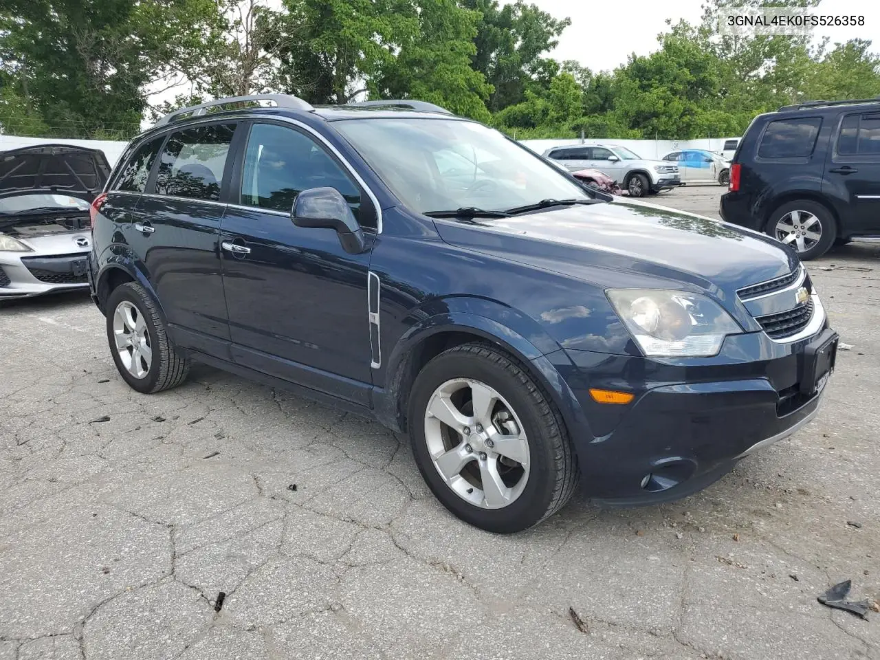 2015 Chevrolet Captiva Ltz VIN: 3GNAL4EK0FS526358 Lot: 61810175
