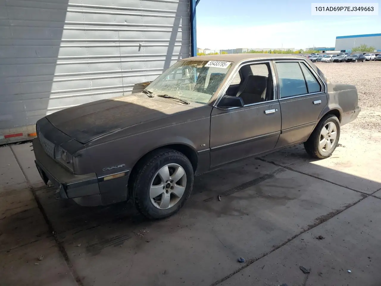 1984 Chevrolet Cavalier Cs VIN: 1G1AD69P7EJ349663 Lot: 55433795