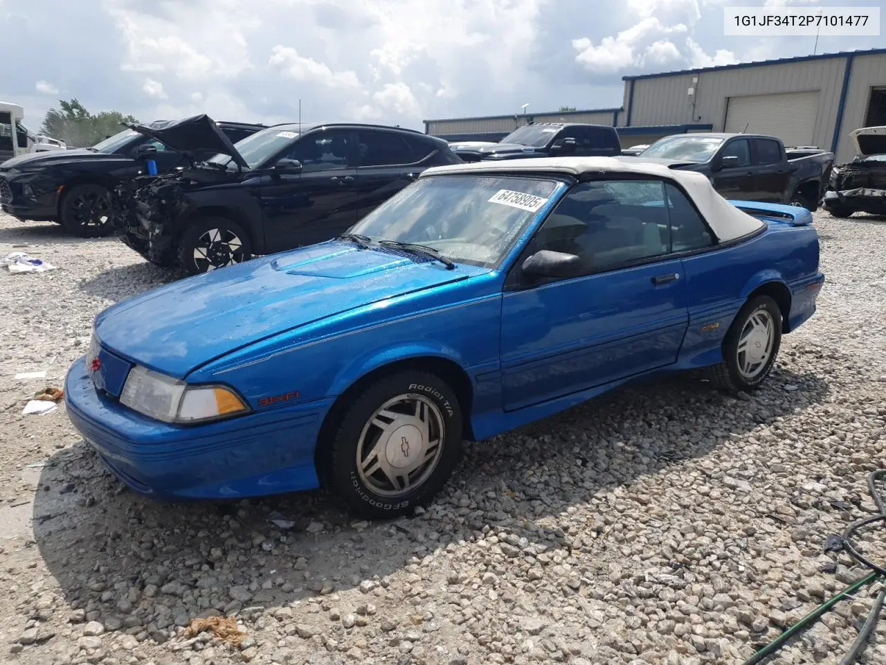 1993 Chevrolet Cavalier Z24 VIN: 1G1JF34T2P7101477 Lot: 64758905