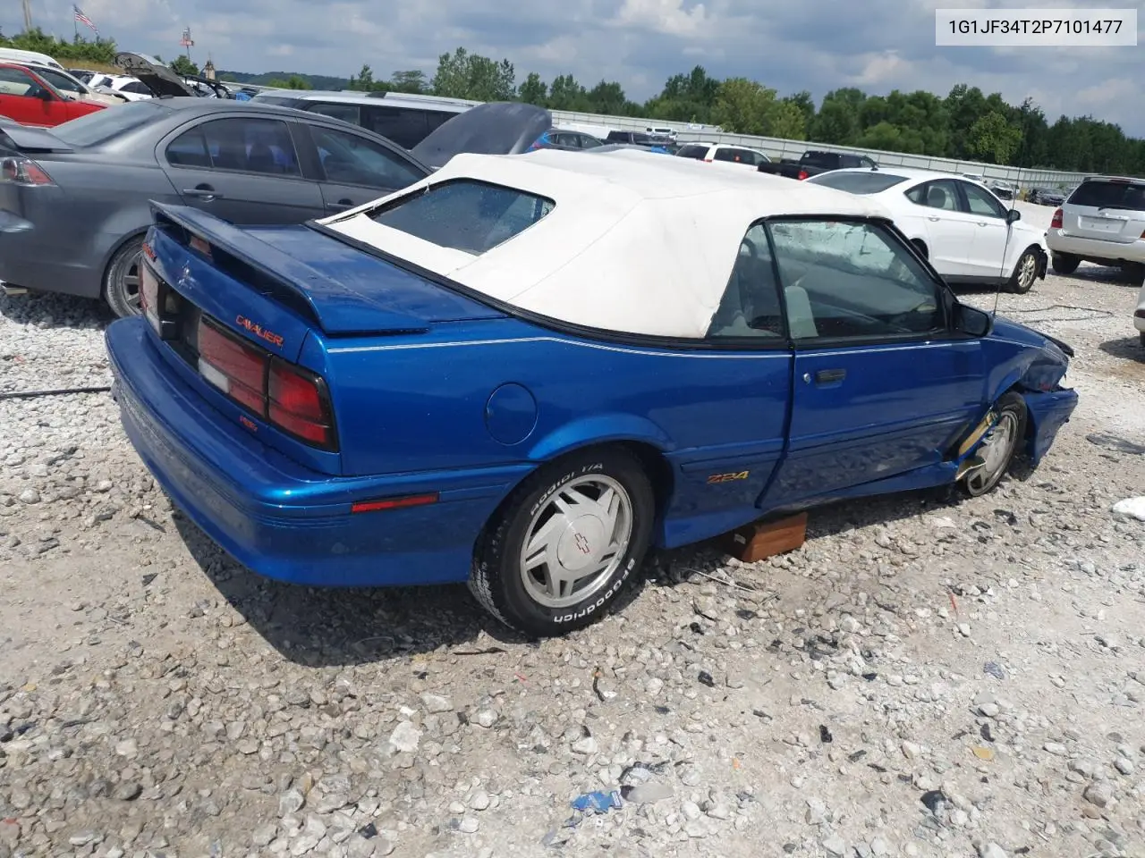 1993 Chevrolet Cavalier Z24 VIN: 1G1JF34T2P7101477 Lot: 64758905