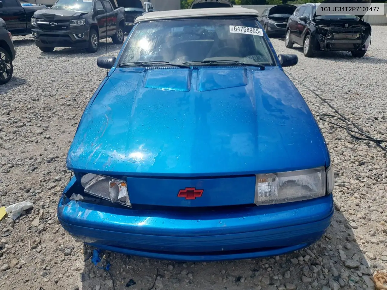 1993 Chevrolet Cavalier Z24 VIN: 1G1JF34T2P7101477 Lot: 64758905