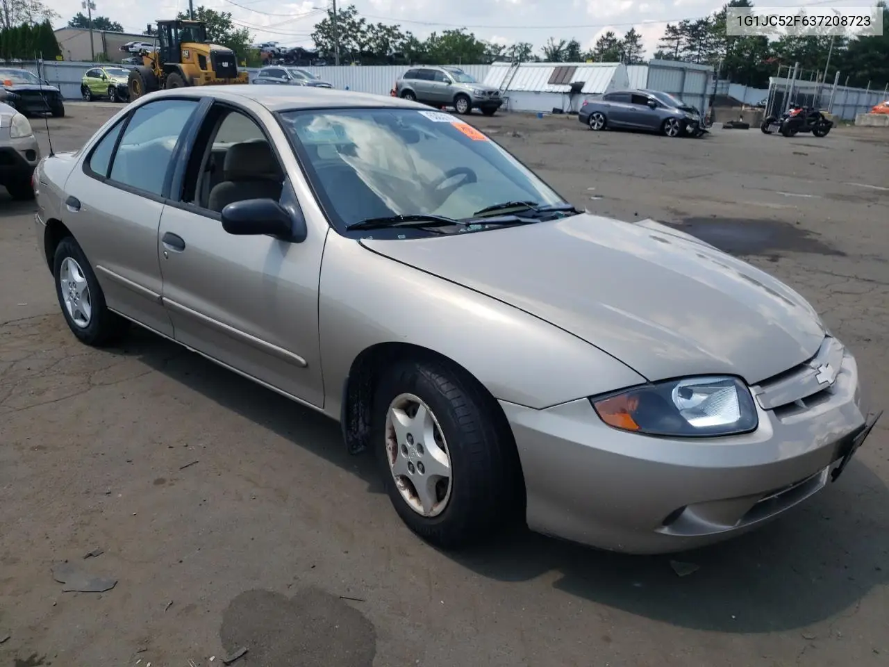 2003 Chevrolet Cavalier VIN: 1G1JC52F637208723 Lot: 63031675