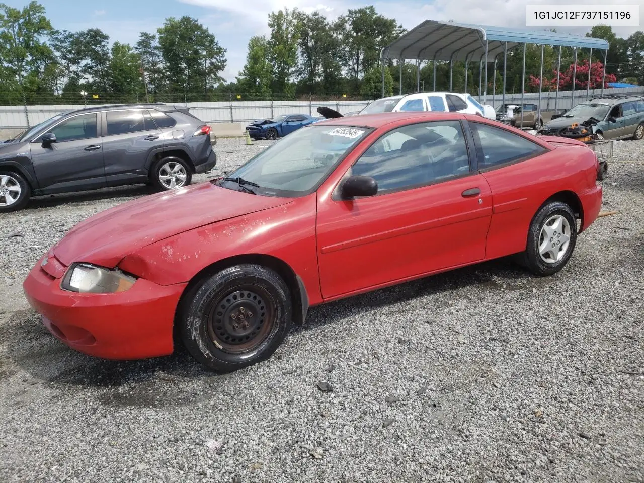 2003 Chevrolet Cavalier VIN: 1G1JC12F737151196 Lot: 64353545