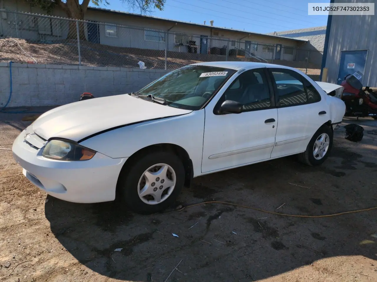 2004 Chevrolet Cavalier VIN: 1G1JC52F747302353 Lot: 63093495