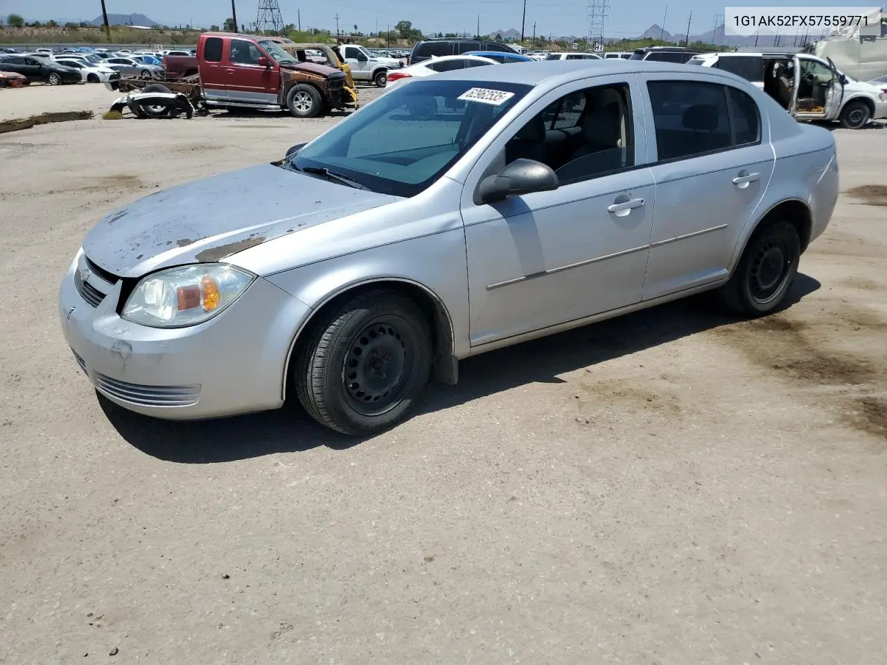 2005 Chevrolet Cobalt VIN: 1G1AK52FX57559771 Lot: 62962535