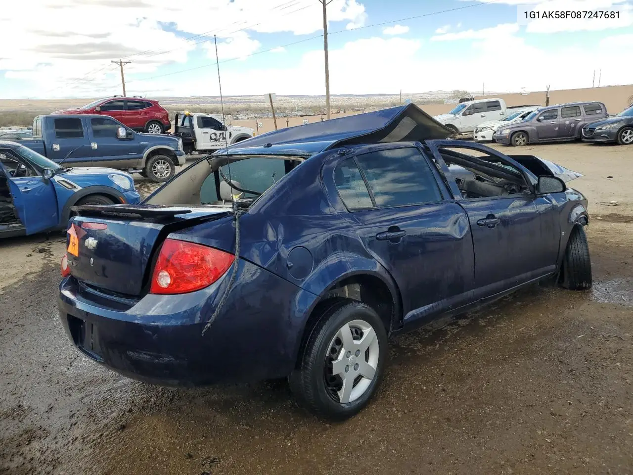 2008 Chevrolet Cobalt Ls VIN: 1G1AK58F087247681 Lot: 48331315