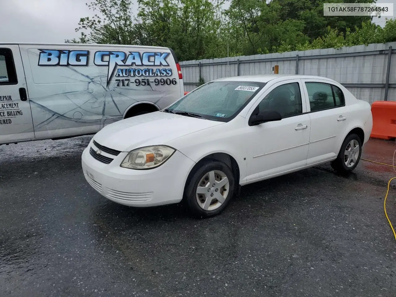 2008 Chevrolet Cobalt Ls VIN: 1G1AK58F787264543 Lot: 56537055