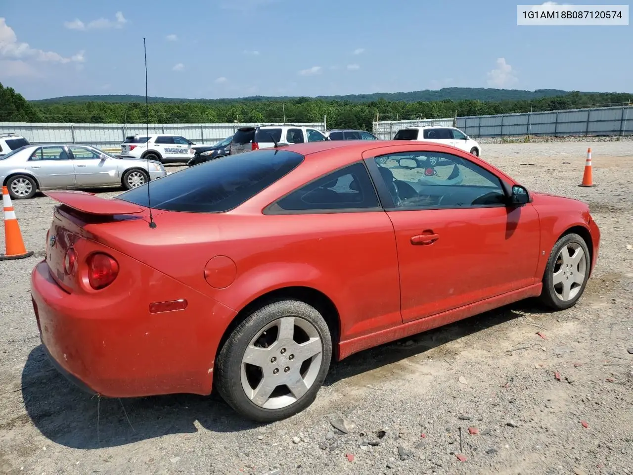 2008 Chevrolet Cobalt Sport VIN: 1G1AM18B087120574 Lot: 62671475