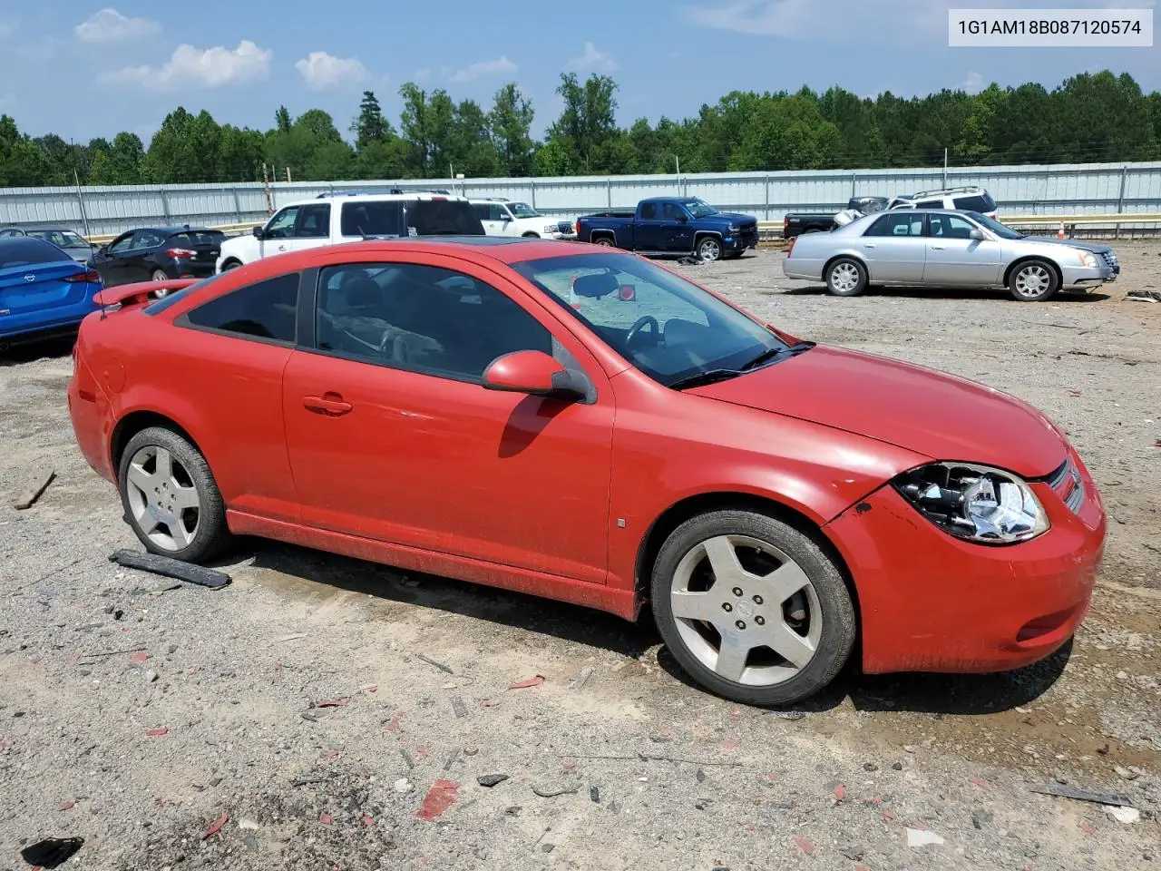 2008 Chevrolet Cobalt Sport VIN: 1G1AM18B087120574 Lot: 62671475