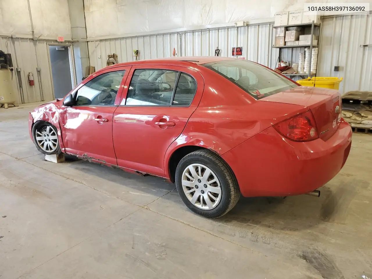 2009 Chevrolet Cobalt Ls VIN: 1G1AS58H397136092 Lot: 56584465