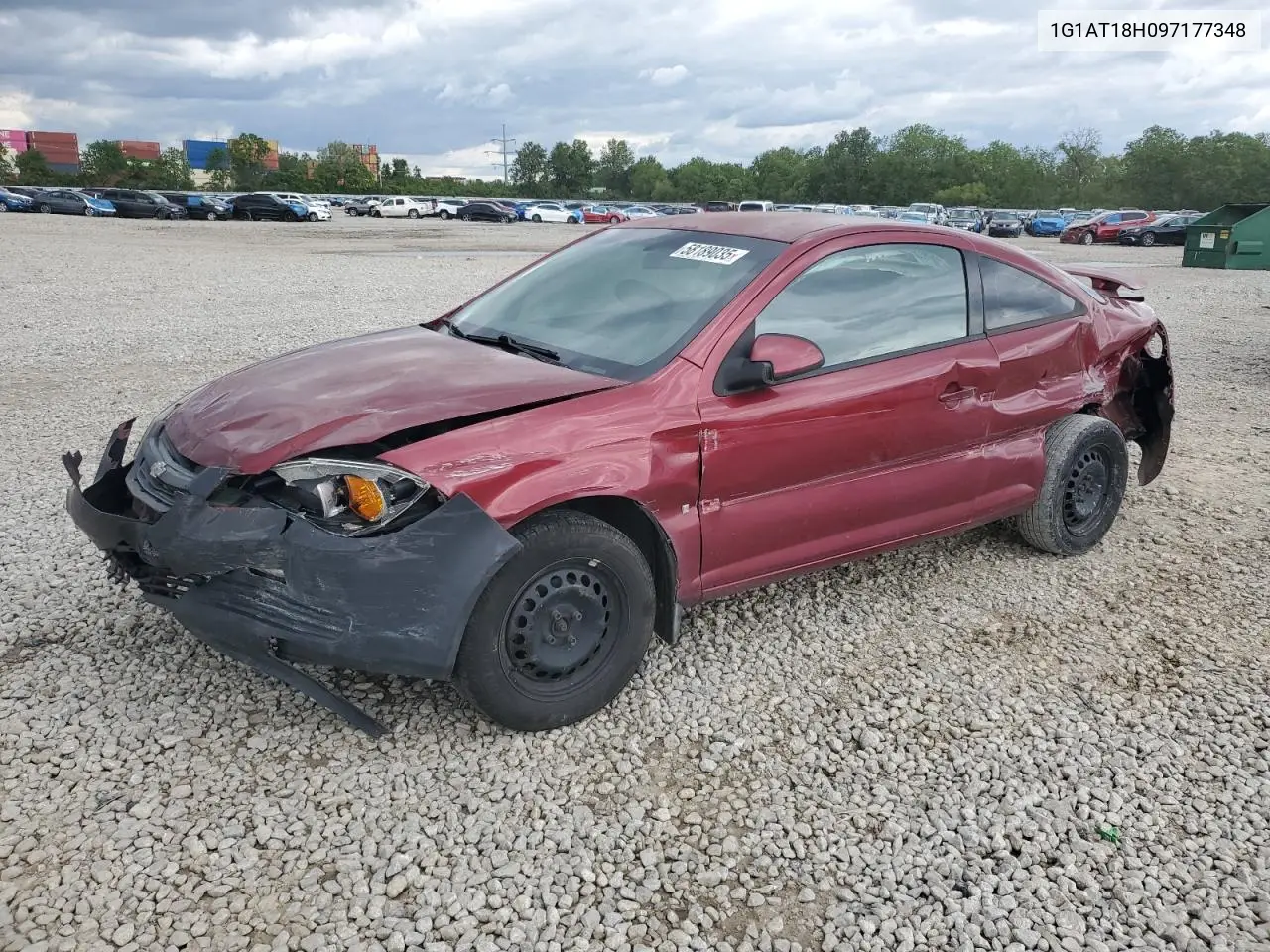2009 Chevrolet Cobalt Lt VIN: 1G1AT18H097177348 Lot: 58189035