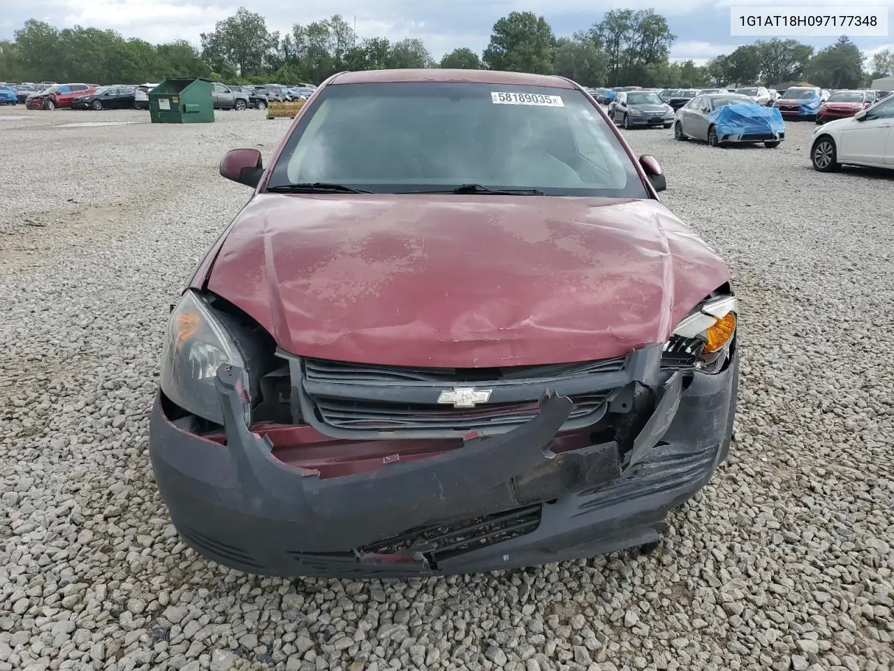 2009 Chevrolet Cobalt Lt VIN: 1G1AT18H097177348 Lot: 58189035